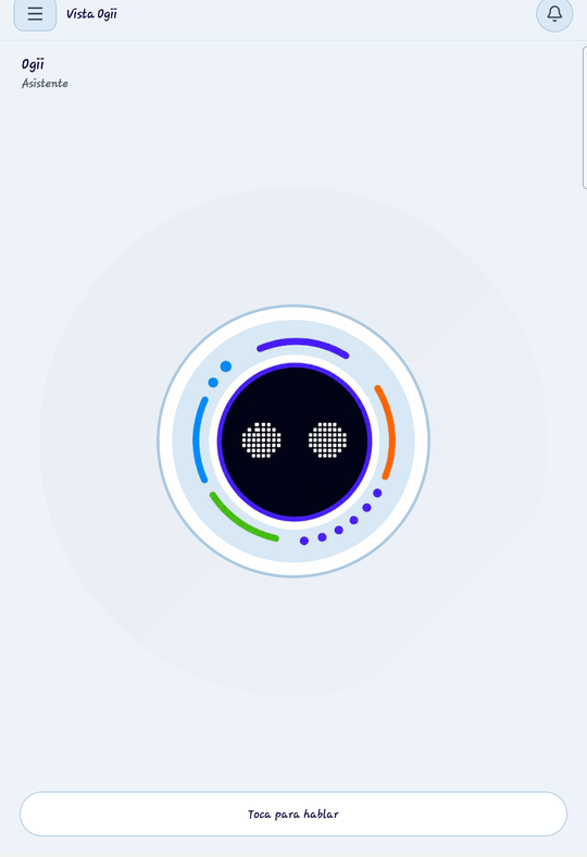 Ogii listo para hablar, sin vehículo asignado